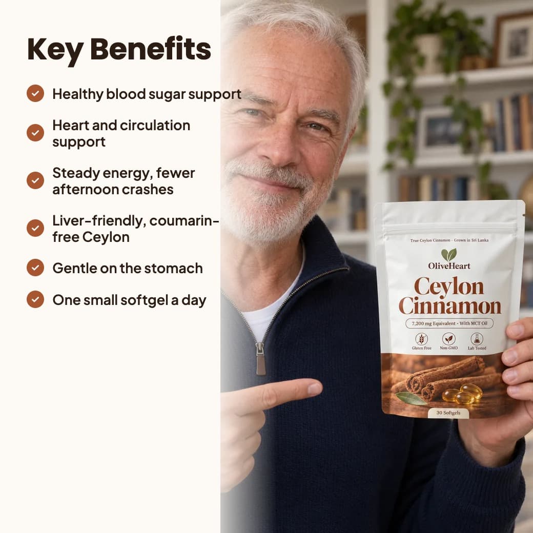 Ceylon Cinnamon 7200mg Equivalent with MCT Oil