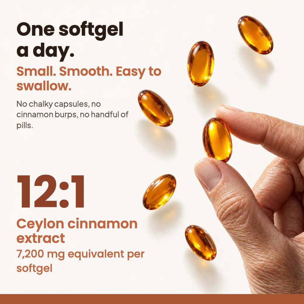 Ceylon Cinnamon 7200mg Equivalent with MCT Oil